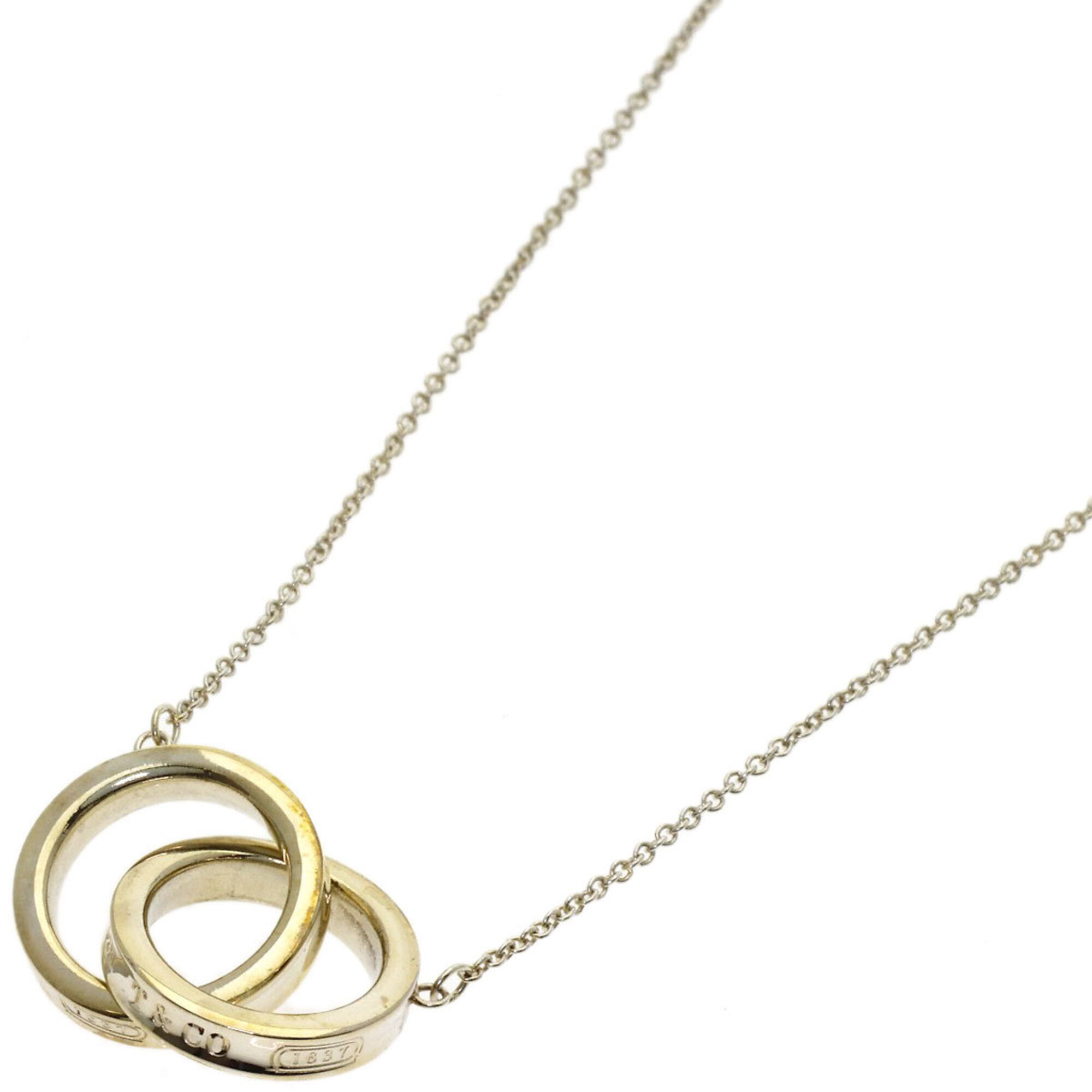 Tiffany & Co. Interlocking Circle Necklace, Silver, Women's.
